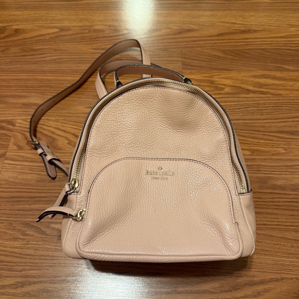 kate spade Blush Pebbled Leather Mini Backpack